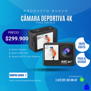 CÁMARA DEPORTIVA 4K