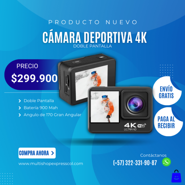 CÁMARA DEPORTIVA 4K