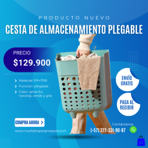 CESTA DE ALMACENAMIENTO PLEGABLE