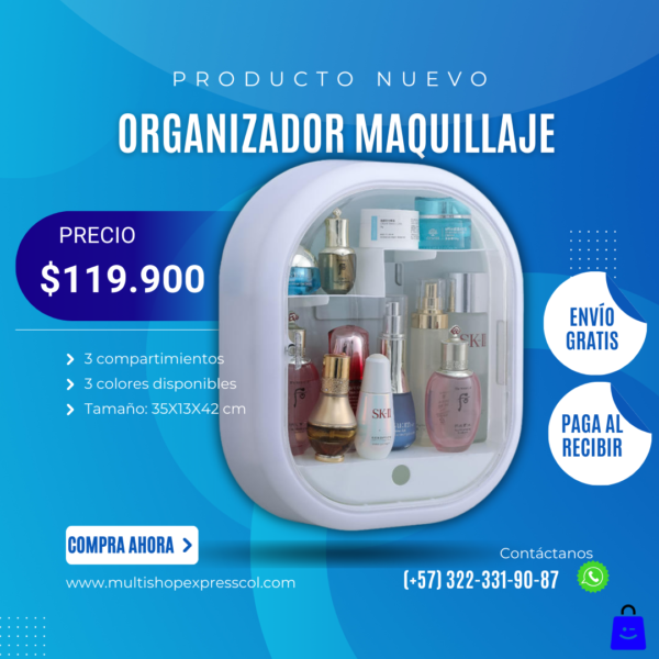 ORGANIZADOR DE MAQUILLAJE