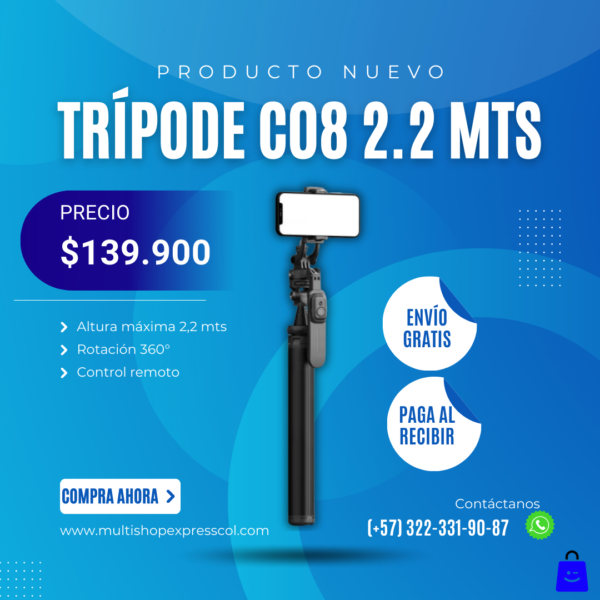 TRÍPODE PARA CELULAR C08